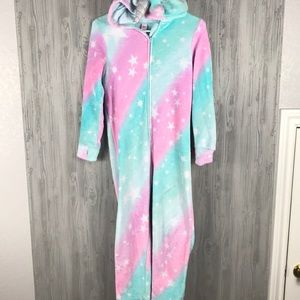 Justice 12 unicorn onesie PJs